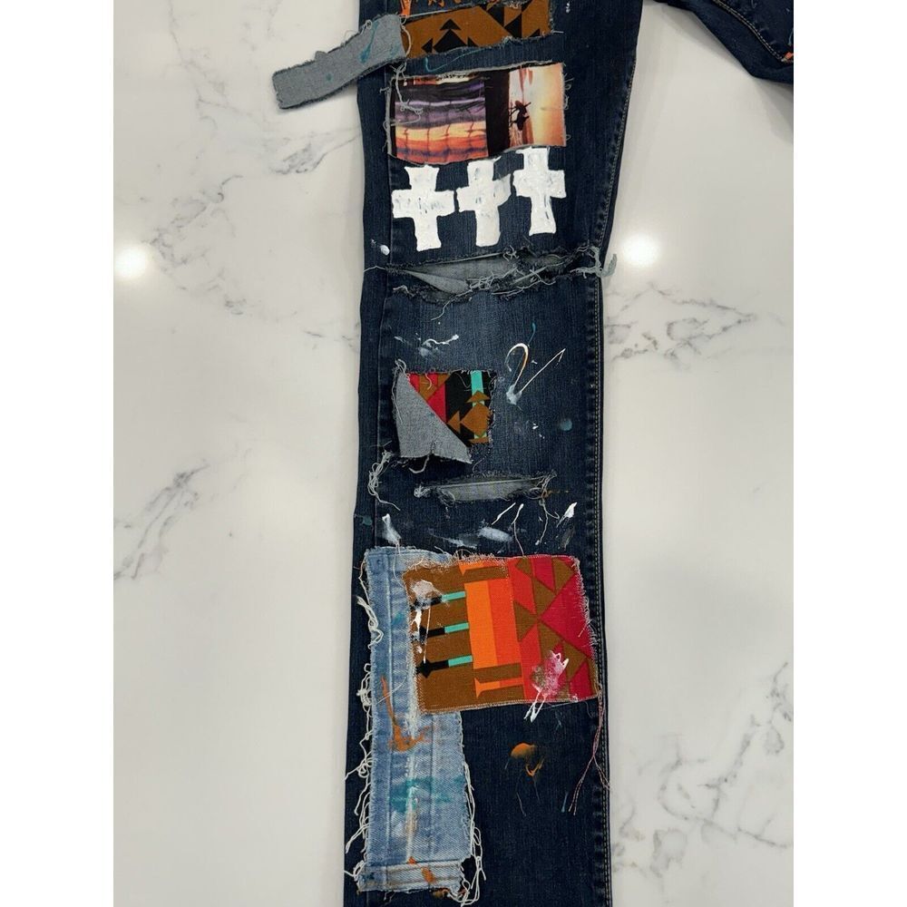 American Eagle Extreme Flex Patch Work Graffiti A… - image 4